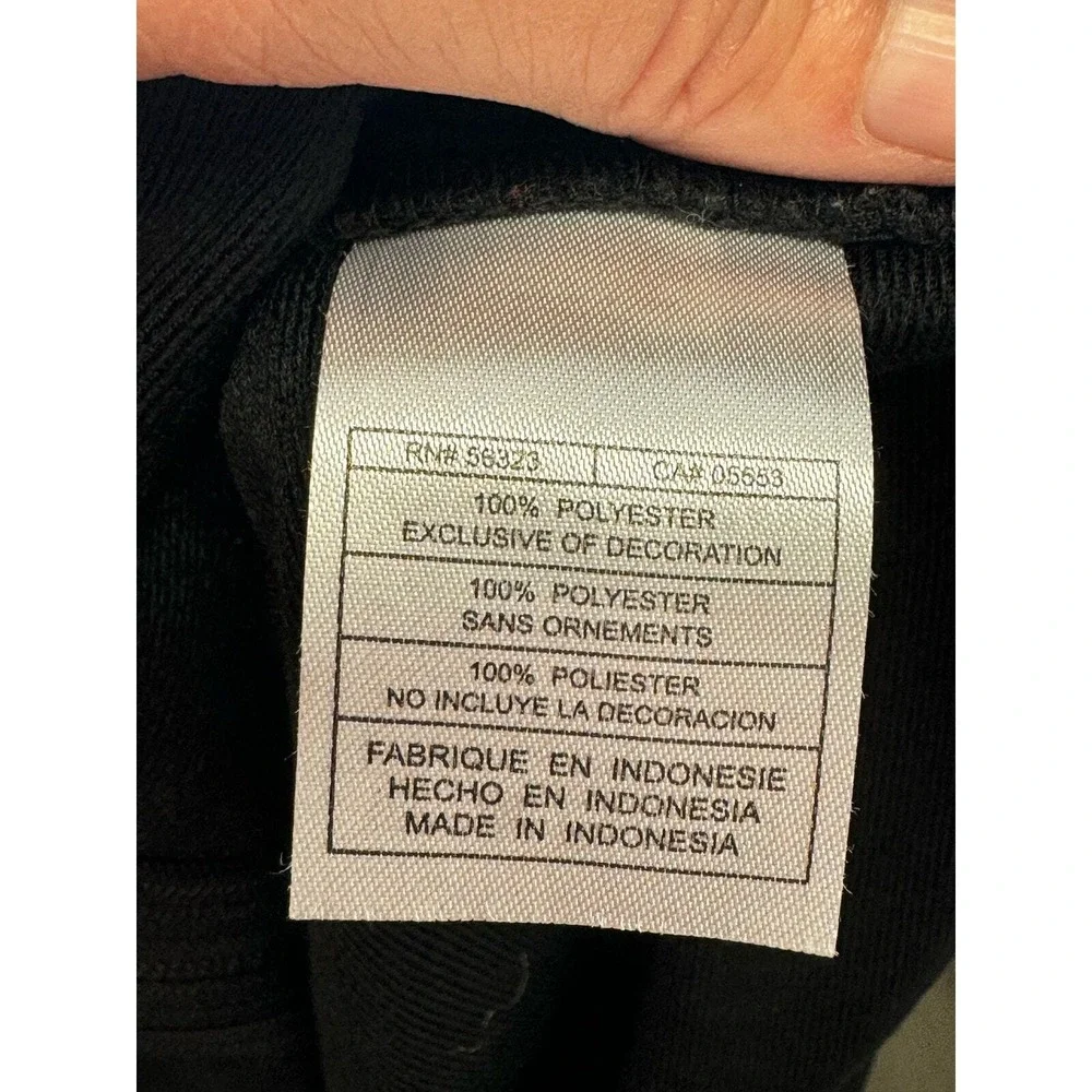 Nike Team Jacket Black Full Zip Track‎ Warm Up Athletic White Stripe